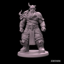 orc warrior warhammer tabletop miniature elf dungeonsandragons fanart statue marvel dc zroning boardgame 3d print model - Mito3D