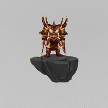 orc world warcraft warrior game 3d print model - Mito3D