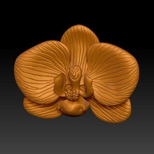 orchidée pendentif bijoux 3d print model - Mito3D