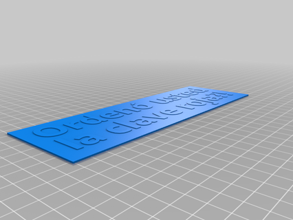 emir anahtar Roja yukarı özelleştirilmiş işaretler logolar 3d print model - Mito3D