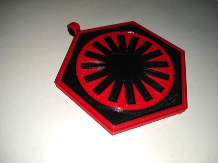 order logo medallion - dual color kylo ren rebel alliance star wars costume 3d print model - Mito3D