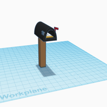 gewöhnliche Mail Box 3d print model - Mito3D