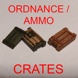 ordnance ammo crates shell rocket grenade crate decoration decorative war stowage tank cannon 3d print model - Mito3D
