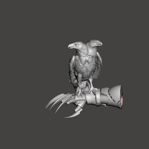ordo sinister eagle arm pauldron 40k 30k 3D print model - Mito3D