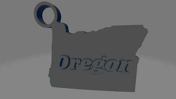 Oregon portachiavi chiavi Uniti d'America America unito souvenir americano portland eugene Salem 3d print model - Mito3D