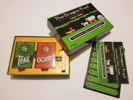 oregon trail card game insert games 3d print model - Mito3D