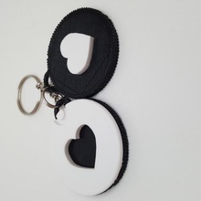oreo heart kecychain jewelry keychain 3d print model - Mito3D