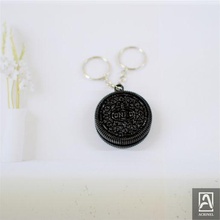 oreo hearts key ring fashion keychain chain heart nice gift love couple art vintage collectible 3d print model - Mito3D