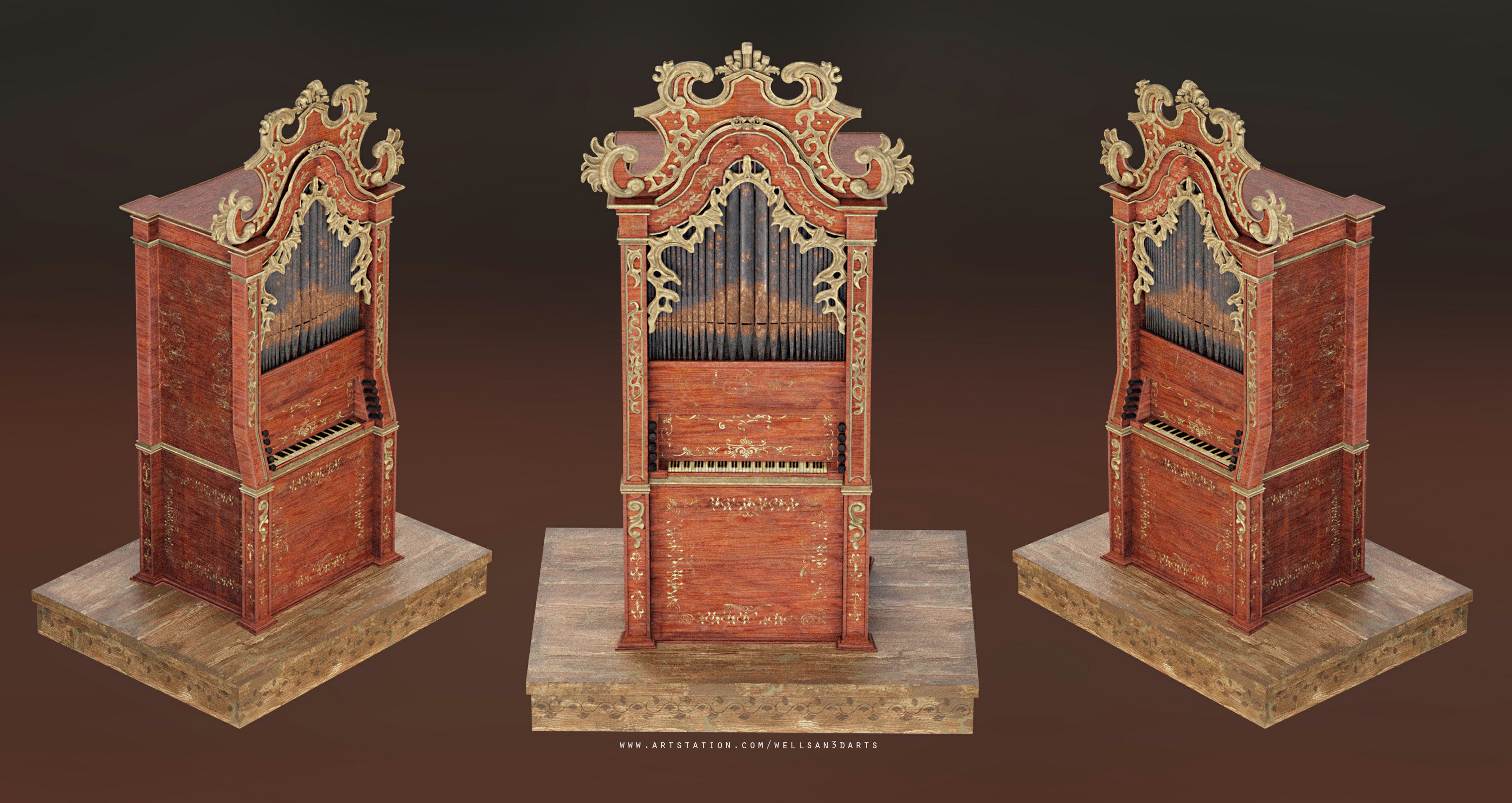 Organ Museum Aveiro Santa Joana Schloss Requisiten 3D print model - Mito3D