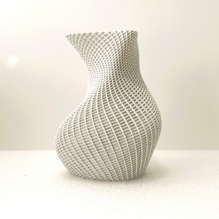 organic shaped espiral florero 3d print model - Mito3D
