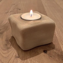 organic candleholder home candle cube 3d print model - Mito3D