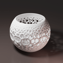 organik lamba 02 sanat lampshader saksı parametrik dekoration 3d print model - Mito3D