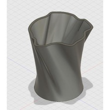 organic plant pot home 3d print model - Mito3D