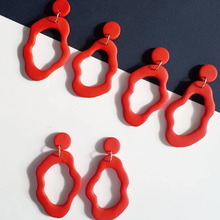 organic polymeric clay ring cutter jewelry hoops earrings earring polymer 3d print model - Mito3D