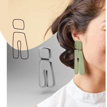 organic shape cutter polymer clay earring jewelery 13 cookie earrings trendy indie minimalist minimal 3d print model - Mito3D
