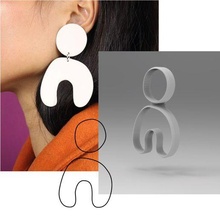 organisch gestalten Cutter Polymer Lehm Ohrring Schmuck 3 Mode Plätzchen Ohrringe modisch Indie minimalistisch minimal 3d print model - Mito3D