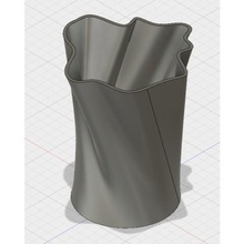 organic vase home 3d print model - Mito3D
