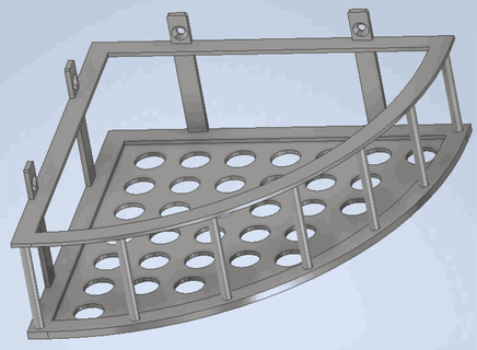 organizador ba baño artilugio cesta 3d print model - Mito3D