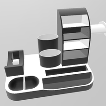 organizador escritorio fiverrcults teletrabajo oficina 3d print model - Mito3D