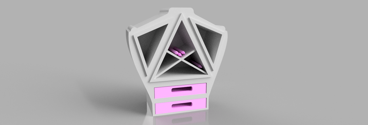 organisateur extravagant accueil maison repisa mueble escritorio 3d print model - Mito3D