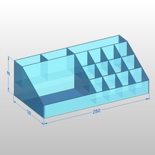 organizador vapeo - maquillaje caja box utensilios vape 3d print model - Mito3D