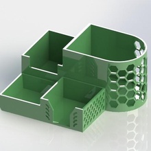 organizer gadget pencil holders office 3d print model - Mito3D