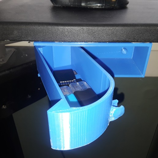 Organizatör gadget stash kutusu sd kart sahibi alyan zımba tutucu ataç araba depolama vida bit matkap telefon araçlar masa biraz 3D print model - Mito3D