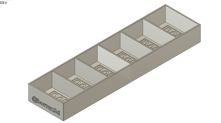 organizador joalheria unhas organizar separado espaços acessórios 3d print model - Mito3D