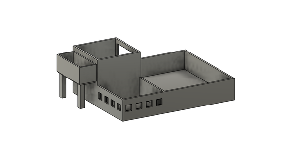organizer architectural lapicero pencil architecture house order 3d print model - Mito3D