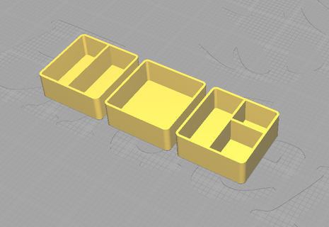 organizer boxes box organizers 3d print model - Mito3D