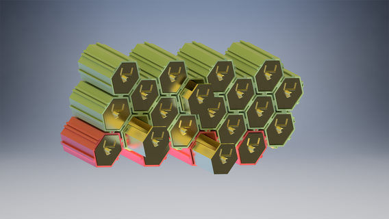 organizer shape beehive 3d print model - Mito3D