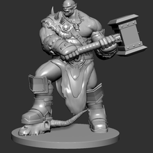 orgrim martillo fatal Arte juguete acción orco Warcraft impresión goku 3d print model - Mito3D