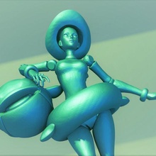 orianna pool party stand lol logo 3d print model - Mito3D