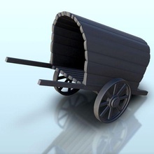 oriental cart wheels 1 - china asia japan warhammer age sigmar 3d print model - Mito3D