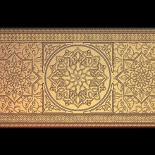orientalische Dekorations-Wand-Kunst 3d print model - Mito3D