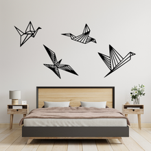 origami uccelli parete arte 2d 2dart decorazione uccello Camera letto soggiorno Casa freddo animale 3d print model - Mito3D