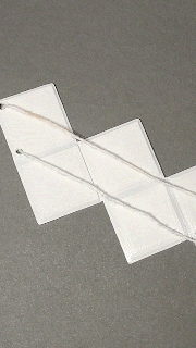 origami cube 3d gadget jouet faible poly math art 3d print model - Mito3D