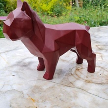 origami dog statue 3d print model - Mito3D