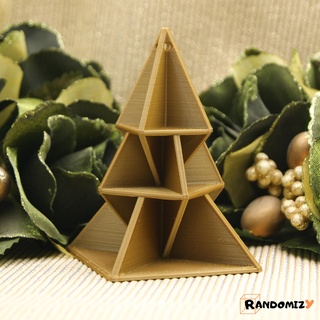 origami ispirato albero ornamento 4 casa Natale natale decorazione arredamento arte supporto gratuito randomizy 3d print model - Mito3D