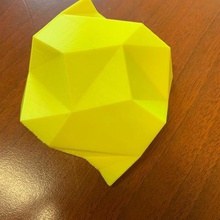 origami de la hoja papel arte 3d print model - Mito3D