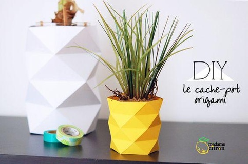 origami mis pot plante maison jouet art nichoir sla dnd cnc rechange pièces décoration résine titulaire soutien 3d print model - Mito3D