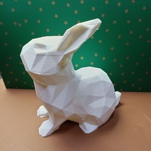 origami lapin art décoration bricoloup 3d 3d print model - Mito3D