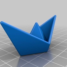 origami navire art personnalisé math 3d print model - Mito3D