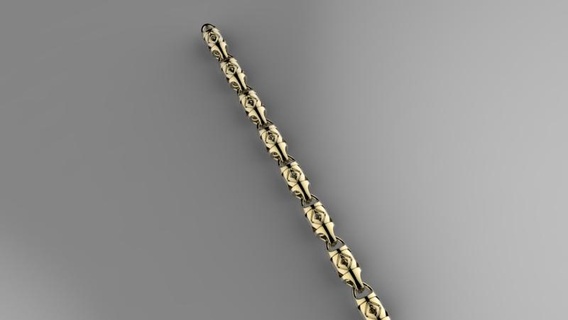 original amazing chain link Jewelry cadeneria jewelry 3d print model - Mito3D