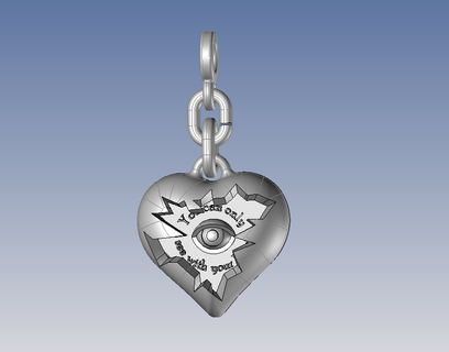 original multicolored heart earring jewelry ears multiple mode design easy stl 3d print model - Mito3D