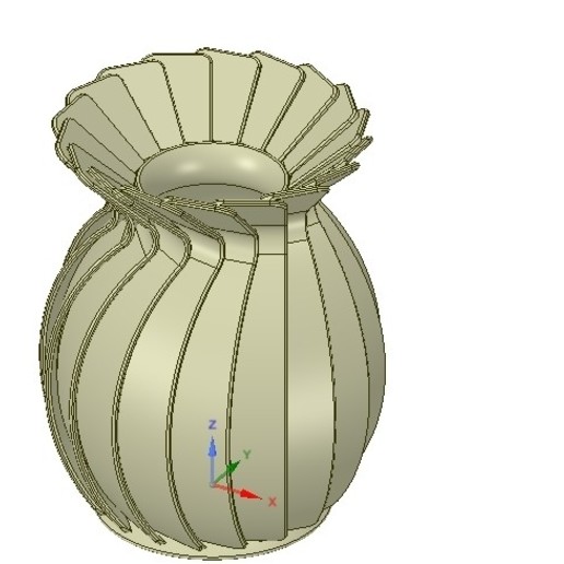 origami d'origine de vase à fleur vo01 3d-impression cnc la maison art décorative décor jardin le béton conception sculpture sur bois fraisage des bonbons gravure décoration cruche capacité au-table plateau fruits navire 3D print model - Mito3D