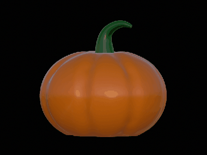 original pumpkin halloween orange horror 3d print model - Mito3D