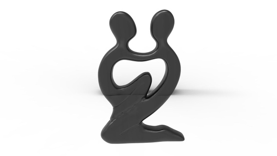 original romantique buste art sculpter sculpture l'amour 3d print model - Mito3D