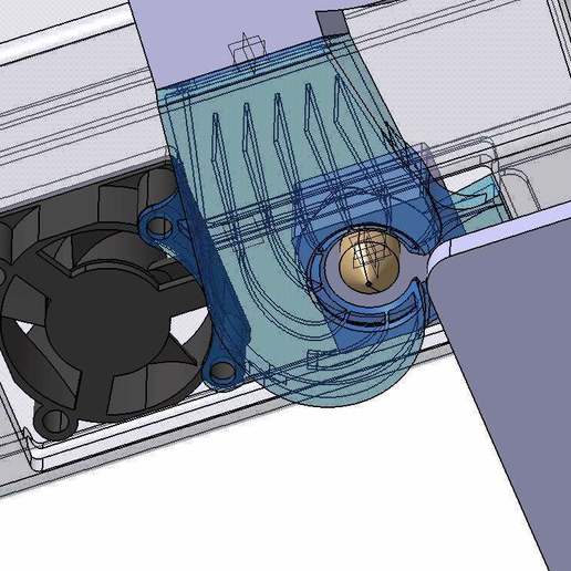 fan v2 soğutma orijinal snapmaker parçası0 aracı mod 3d yazıcı aksesuarları 3D print model - Mito3D