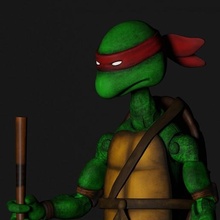 orijinal tmnt Donatello aksiyon şekil yazdırılabilir ninja kaplumbağalar 3d Yazdır mafsallı 3d print model - Mito3D